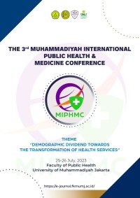 Image of PROCEEDING MUHAMMADIYAH INTERNATIONAL PUBLIC HEALTH AND MEDICINE CONFERENCE - THIRD EDITION VOL. 3 NO. 1 (2023)