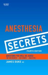 Image of Ebook Anesthesia Secrets, 4th Edition