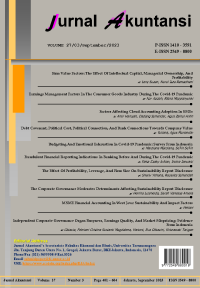 Image of JURNAL AKUNTANSI VOLUME 27/3/September/2023