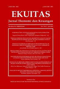 Image of Jurnal Ekonomi dan Keuangan – Volume 7, Nomor 2, Juni 2023