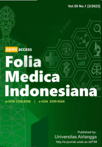 Image of JURNAL FOLIA MEDICA INDONESIANA VOL. 59 NO. 1. 2023