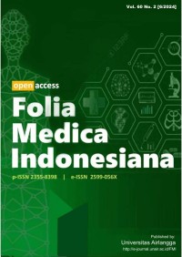 Image of JURNAL FOLIA MEDICA INDONESIANA VOL. 60 NO. 3. 2024