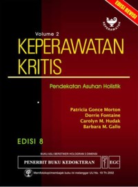 Image of KEPERAWATAN KRISIS PENDEKATAN ASUHAN  HOLISTIK VOLUME 2 EDISI 8